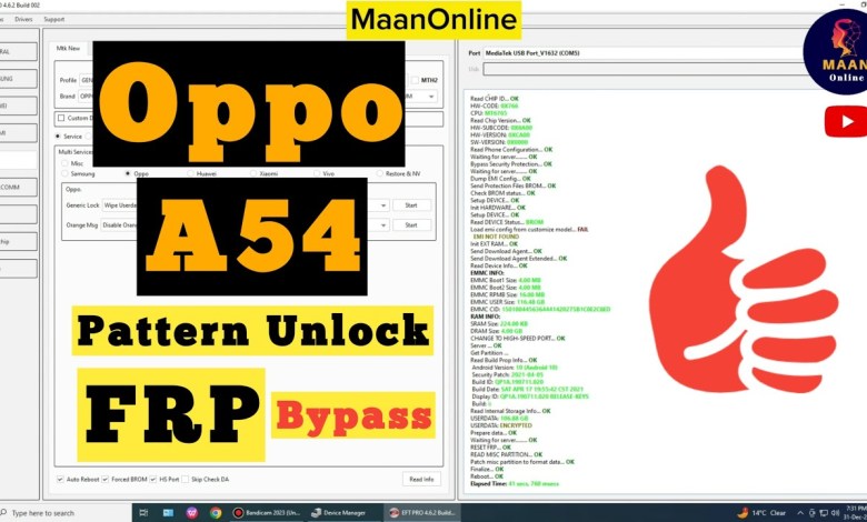 Unlock Oppo A54 Pattern & Bypass FRP: Easy Steps with Unlock Oppo A54 Pattern & Bypass FRP: Easy Steps with
