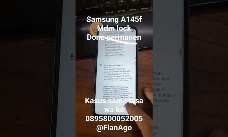 Samsung A145f MDM LOCK DONE permanen #shorts Samsung A145f MDM LOCK DONE permanen #shorts