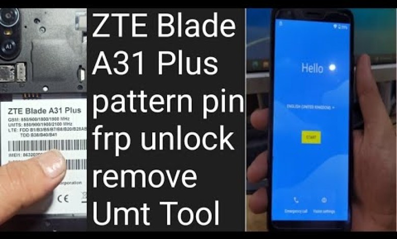 ZTE Blade A31 Plus pattern pin frp unlock remove Umt ZTE Blade A31 Plus pattern pin frp unlock remove Umt