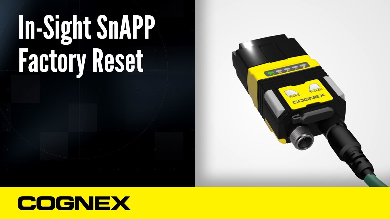 In-Sight SnAPP Sensor: Factory Reset | Cognex Support In-Sight SnAPP Sensor: Factory Reset | Cognex Support