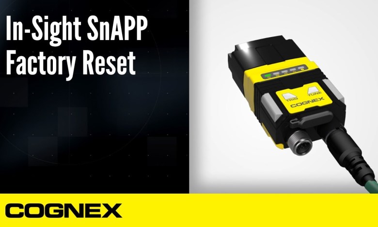 In-Sight SnAPP Sensor: Factory Reset | Cognex Support In-Sight SnAPP Sensor: Factory Reset | Cognex Support
