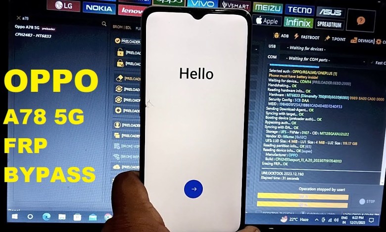 Oppo A78 5G (CPH2495) Frp Bypass Reset In Unlock Tool ! Oppo A78 5G (CPH2495) Frp Bypass Reset In Unlock Tool !
