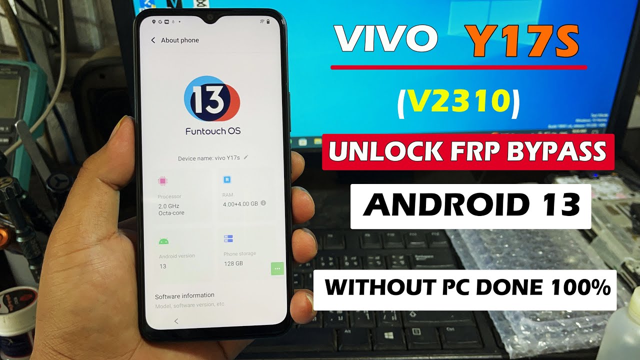 VIVO Y17s V2310 Frp Bypass Android 13 Without Pc VIVO Y17s V2310 Frp Bypass Android 13 Without Pc
