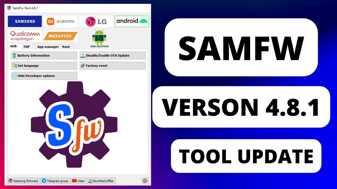 SamFw Tool 4.8.1(2024)Latest Version/Samsung FRP Bypass SamFw Tool 4.8.1(2024)Latest Version/Samsung FRP Bypass