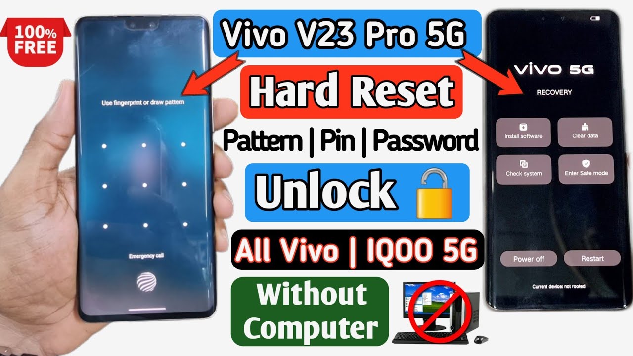 Vivo V23 Pro 5G Hard Reset | Vivo 5G Pattern / Pin / Vivo V23 Pro 5G Hard Reset | Vivo 5G Pattern / Pin /