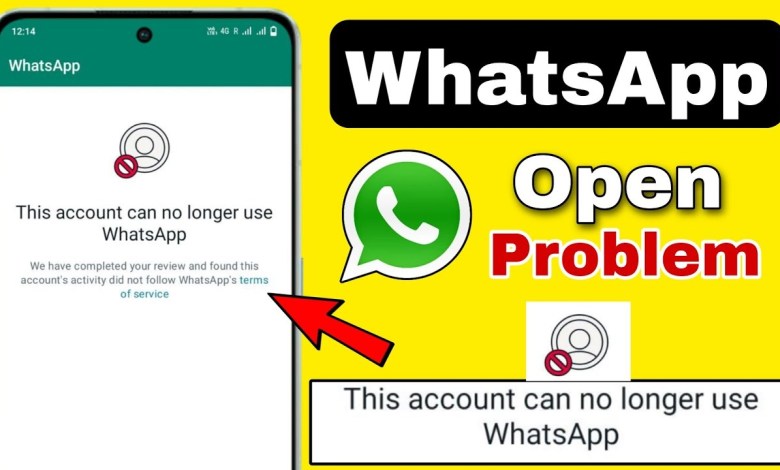 This account can no longer use WhatsApp | This This account can no longer use WhatsApp | This