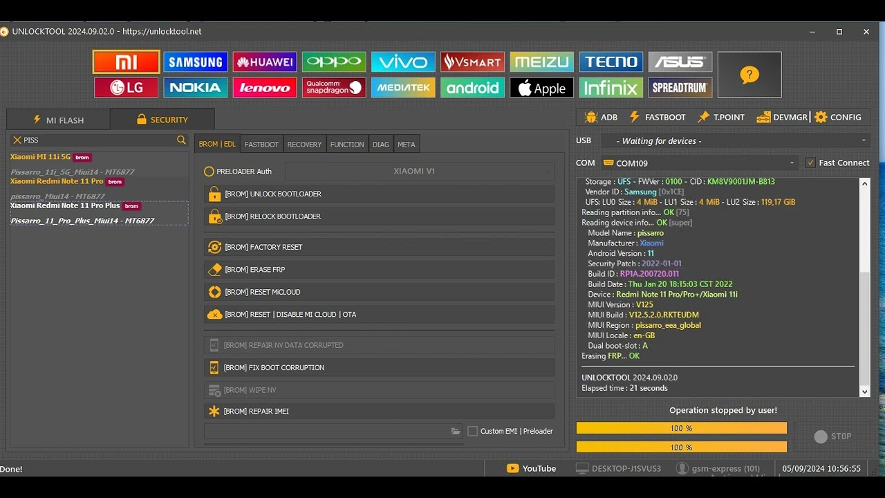 Xiaomi Redmi Note 11 Pro+ 5G FRP USING UNLOCK TOOL Xiaomi Redmi Note 11 Pro+ 5G FRP USING UNLOCK TOOL