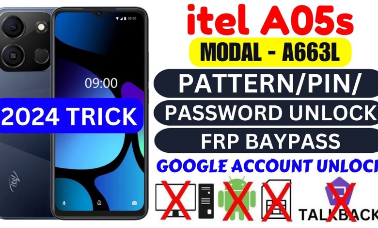 itel a05s (A663L) Pattern/Pin/Password unlock | without itel a05s (A663L) Pattern/Pin/Password unlock | without