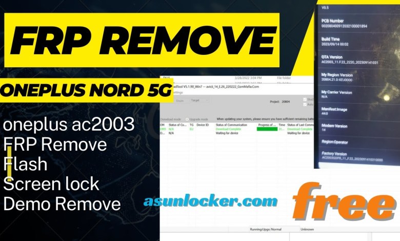 OnePlus Nord 5G AC2003 FRP remove Free OnePlus Nord 5G AC2003 FRP remove Free