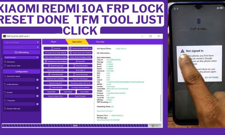 Xiaomi Redmi 10A FRP Lock Reset done TFM Tool just Xiaomi Redmi 10A FRP Lock Reset done TFM Tool just