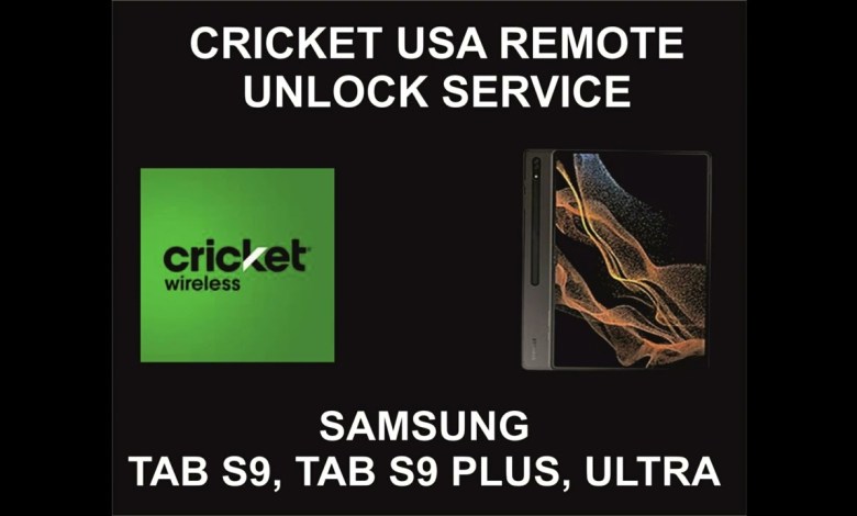 Cricket USA Remote Unlock Service, Samsung Tab S9, S9 Cricket USA Remote Unlock Service, Samsung Tab S9, S9