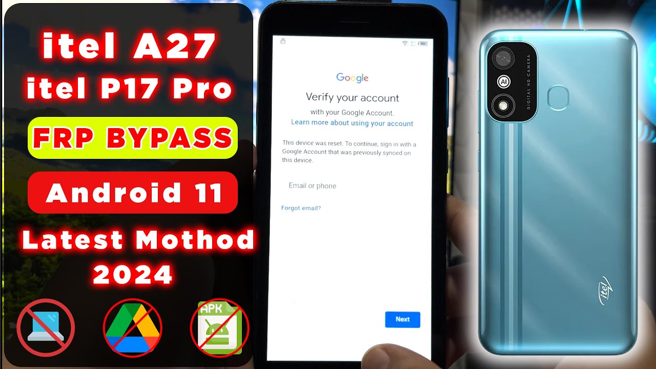Unlock Itel A27 (A551L) FRP on Android 11 in 2024 – Discover the Latest Bypass Method! Unlock Itel A27 (A551L) FRP on Android 11 in 2024 – Discover the Latest Bypass Method!