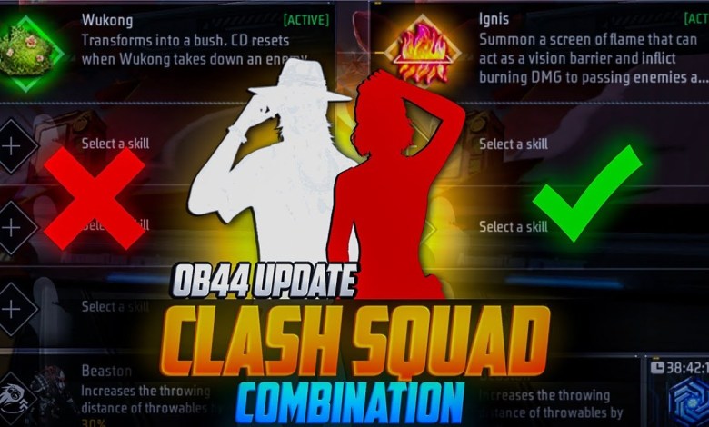 NEW (CLASH SQUAD) SKILL COMBINATION || BEST RUSHER NEW (CLASH SQUAD) SKILL COMBINATION || BEST RUSHER
