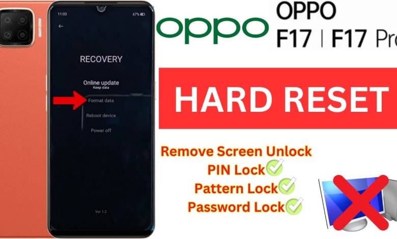 Oppo F17 Hard Reset Unlock Screen Remove PIN Pattern Oppo F17 Hard Reset Unlock Screen Remove PIN Pattern