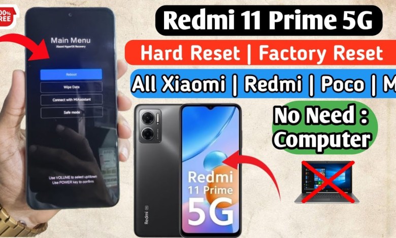 Redmi 11 Prime 5G Hard Reset | Without PC | Redmi Redmi 11 Prime 5G Hard Reset | Without PC | Redmi
