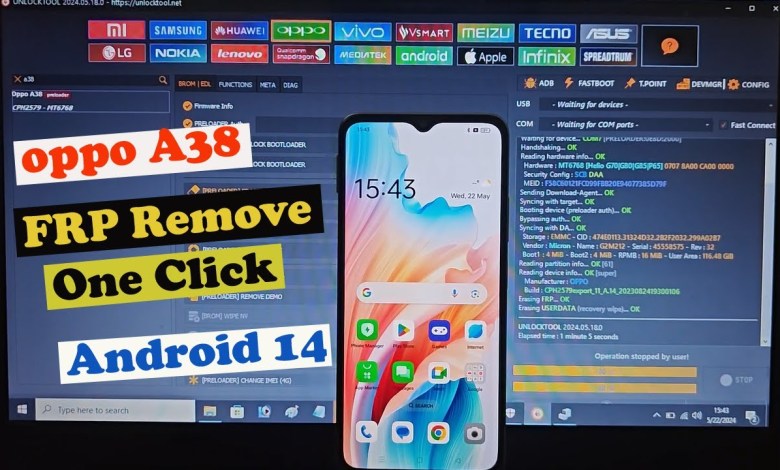 OPPO A38 FRP Remove One Click Android 14 Unlock Tool OPPO A38 FRP Remove One Click Android 14 Unlock Tool