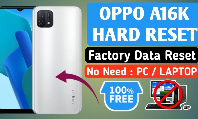 OPPO A16K HARD RESET | FACTORY RESET OPPO 16K | HOW TO OPPO A16K HARD RESET | FACTORY RESET OPPO 16K | HOW TO