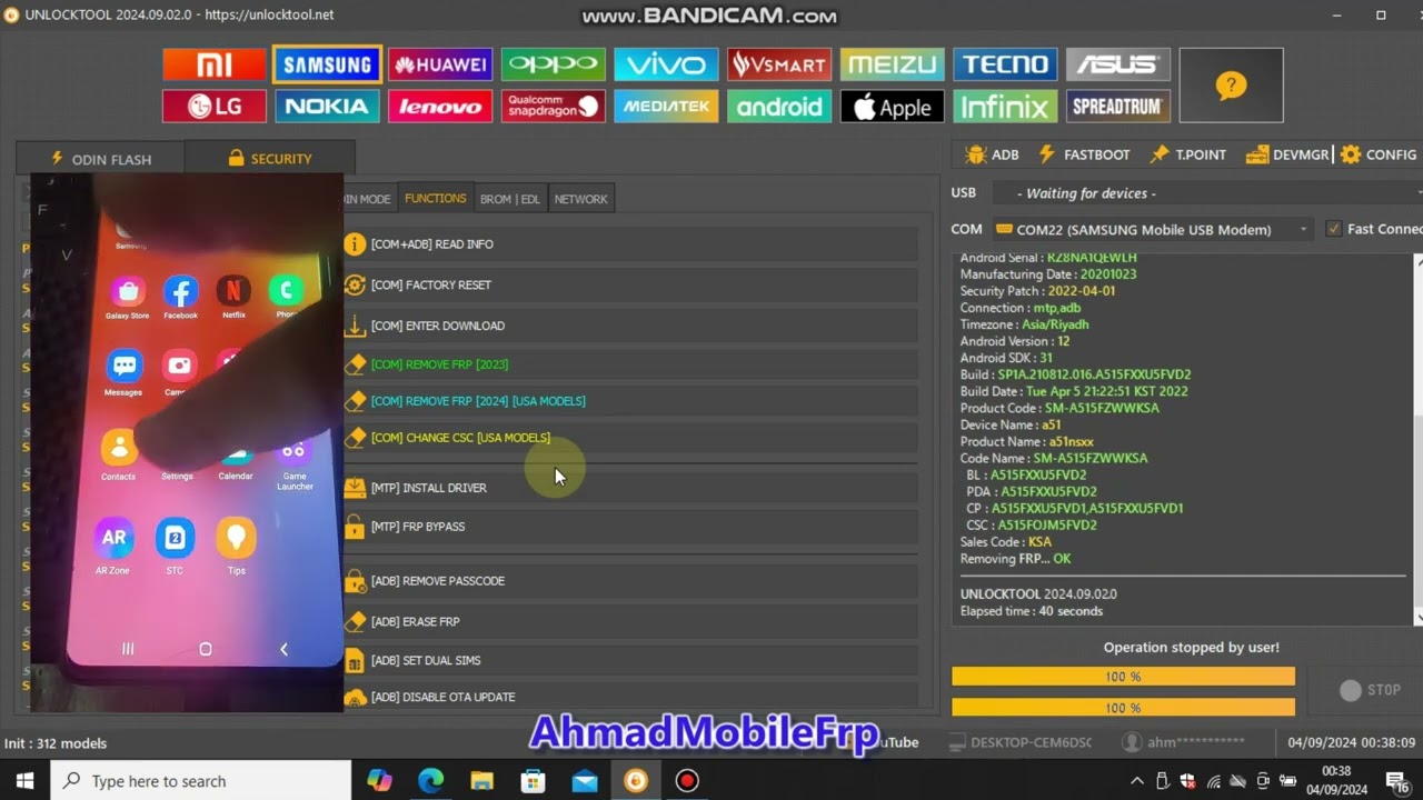 Samsung A51 Google id Remove by unlock tool 2024 Samsung A51 Google id Remove by unlock tool 2024
