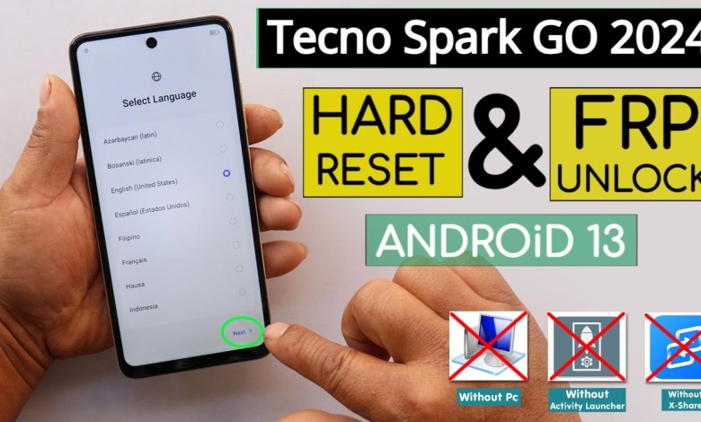 Tecno Spark Go 2024 BG6 Hard Reset & Frp Bypass Without Tecno Spark Go 2024 BG6 Hard Reset & Frp Bypass Without