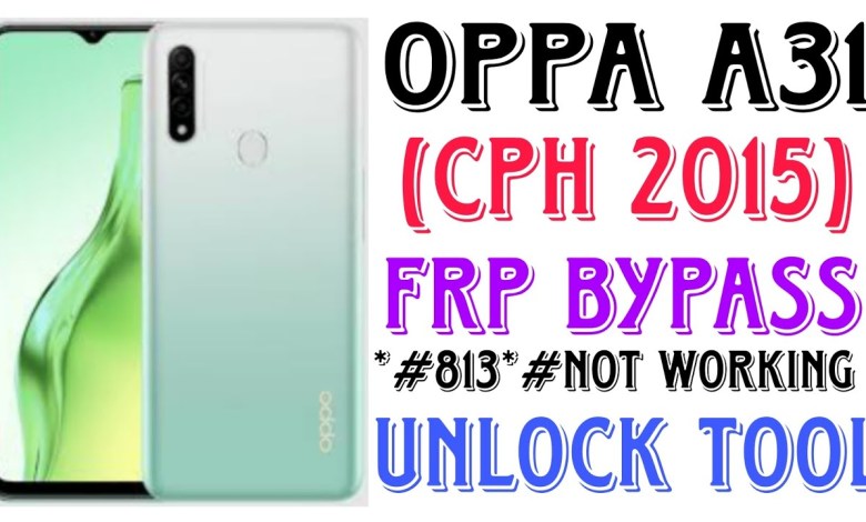 oppo A31(CPH2015) frp bypass unlock oppo A31(CPH2015) frp bypass unlock