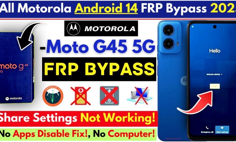 How to Bypass FRP on Motorola Moto G45 5G Without PC – Secret Method Revealed for 2025 How to Bypass FRP on Motorola Moto G45 5G Without PC – Secret Method Revealed for 2025