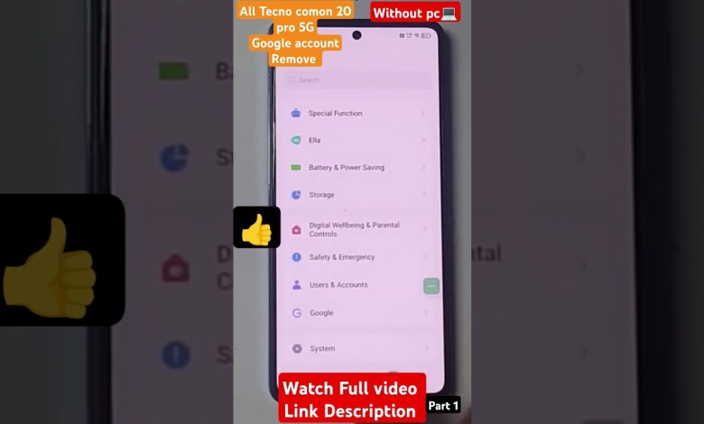 Uncover the secrets of bypassing FRP on the TECNO CAMON 20 PRO 5G with Android 14 Uncover the secrets of bypassing FRP on the TECNO CAMON 20 PRO 5G with Android 14