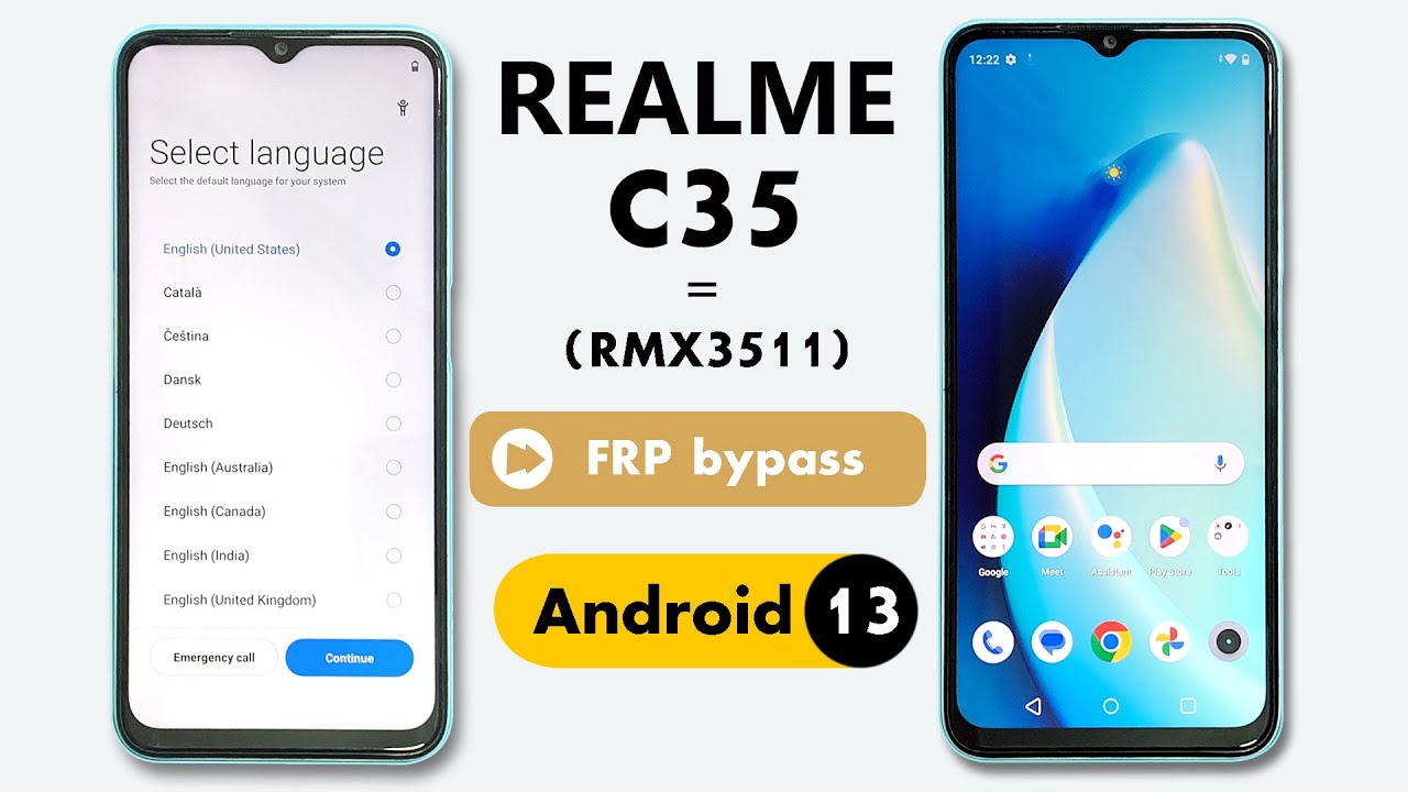 Realme C35 Frp/Google Account Bypass Android 13 | Realme C35 Frp/Google Account Bypass Android 13 |