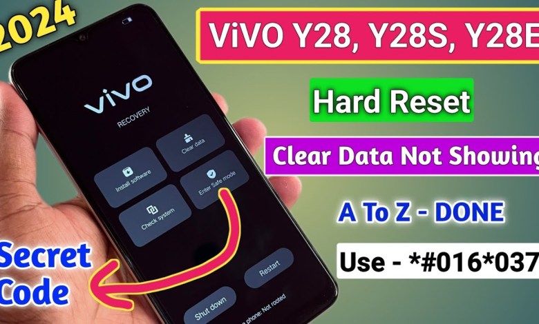 ViVO Y28, Y28s, Y28e Hard Reset Not Working & Pattern ViVO Y28, Y28s, Y28e Hard Reset Not Working & Pattern