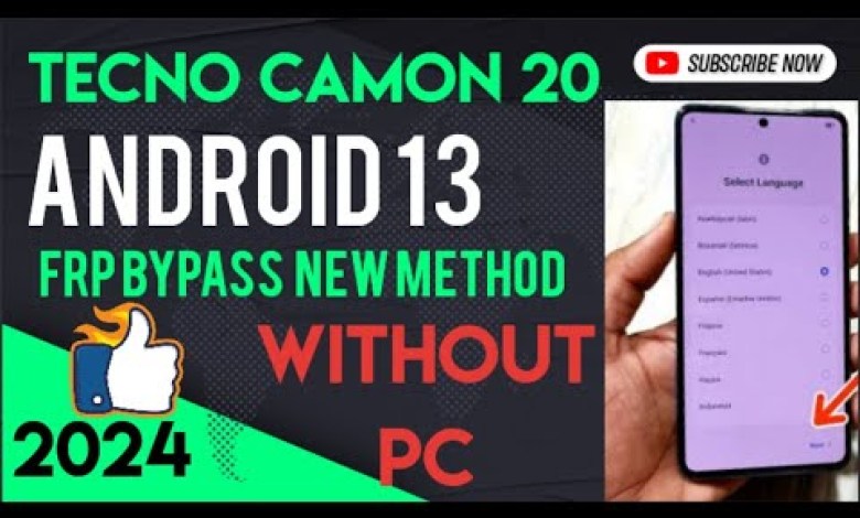 Tecno Camon 20 frp bypass | Tecno Android 13 FRP Bypass Tecno Camon 20 frp bypass | Tecno Android 13 FRP Bypass
