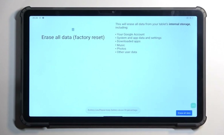 How to Factory Reset the BLACKVIEW Tab 16 Tablet via How to Factory Reset the BLACKVIEW Tab 16 Tablet via
