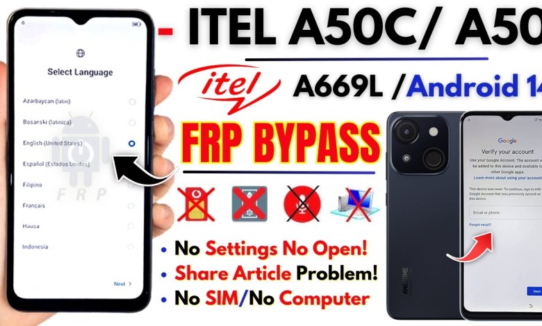 Discover the Secrets: Bypass FRP on ITEL A50/A50C in 2025 Without a PC! Discover the Secrets: Bypass FRP on ITEL A50/A50C in 2025 Without a PC!