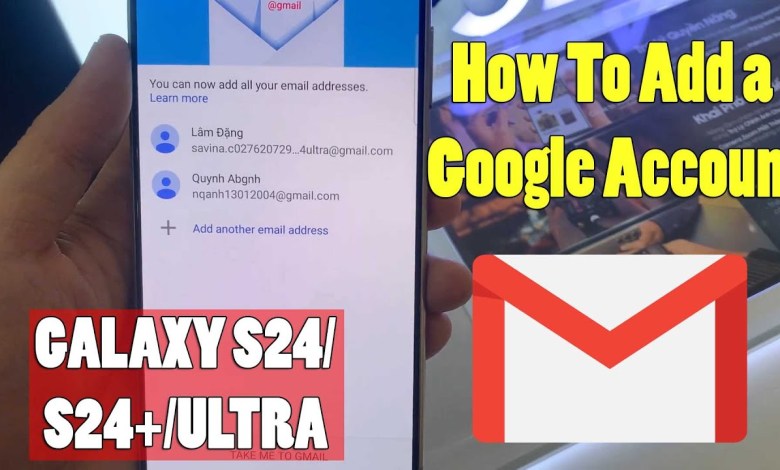 Samsung Galaxy S24 Ultra – How To Add a Google Samsung Galaxy S24 Ultra – How To Add a Google