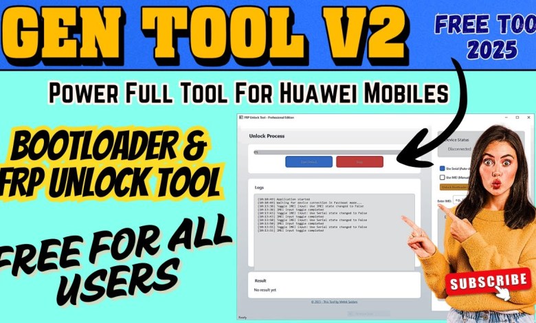 Introducing Gen Tool V2: Unlock Huawei/Honor FRP and Bootloader with Ease Introducing Gen Tool V2: Unlock Huawei/Honor FRP and Bootloader with Ease