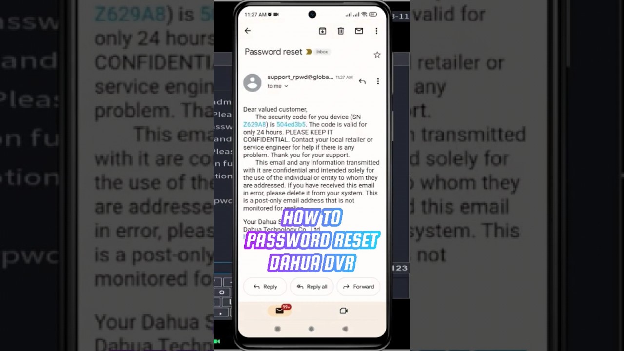 Dahua DVR Password Reset #cctv #cctvcamera #dahua Dahua DVR Password Reset #cctv #cctvcamera #dahua