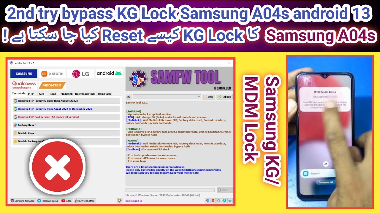 2nd Try to Reset KG Lock/MDM Lock Samsung A04s with 2nd Try to Reset KG Lock/MDM Lock Samsung A04s with