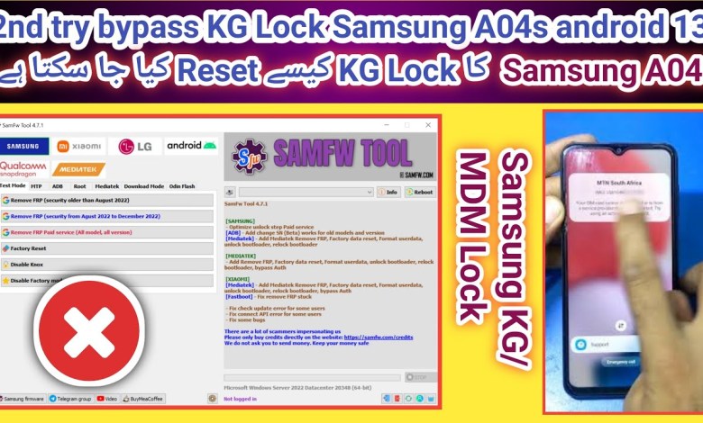 2nd Try to Reset KG Lock/MDM Lock Samsung A04s with 2nd Try to Reset KG Lock/MDM Lock Samsung A04s with