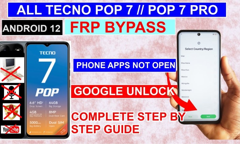 Unlocking Secrets: Bypass FRP on Tecno POP 7 (BF6) Running Android 12—No PC Needed! Unlocking Secrets: Bypass FRP on Tecno POP 7 (BF6) Running Android 12—No PC Needed!