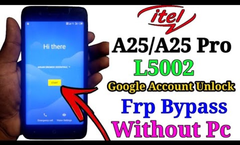 Itel A25 (L5002) itel a25 pro frp Bypass /New Method Itel A25 (L5002) itel a25 pro frp Bypass /New Method