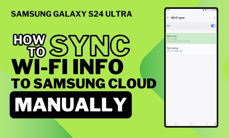 Samsung Galaxy S24 Ultra : How to manually sync Samsung Galaxy S24 Ultra : How to manually sync