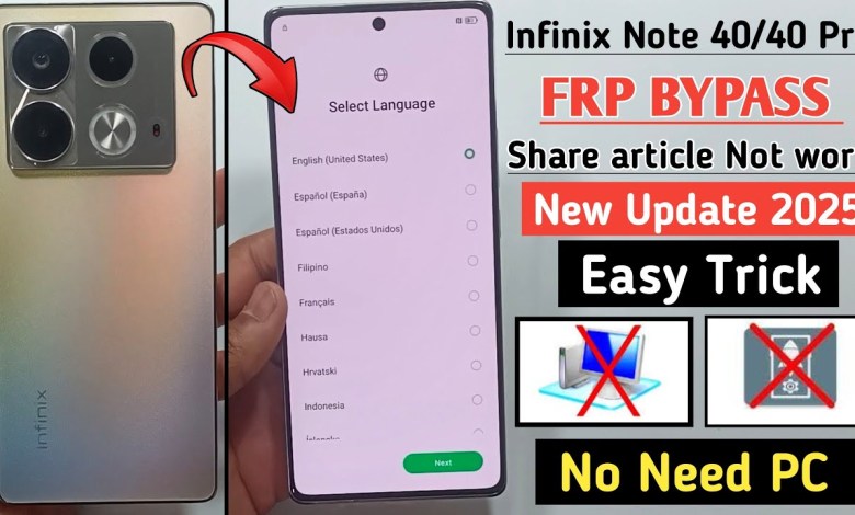 New and Improved Method to Bypass Infinix Note 40 Frp on Android 14 – What’s in Store for 2025? New and Improved Method to Bypass Infinix Note 40 Frp on Android 14 – What’s in Store for 2025?