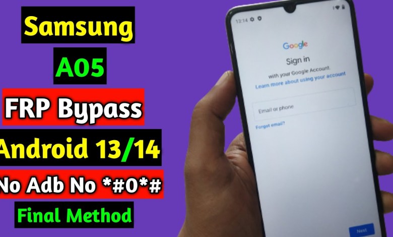 Samsung A05 FRP Bypass Android 13/14 | Samsung A05 Samsung A05 FRP Bypass Android 13/14 | Samsung A05