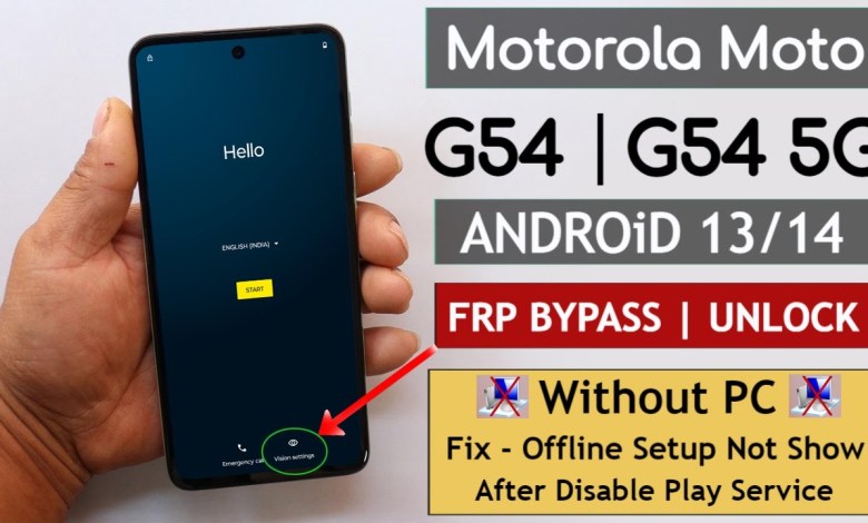 Motorola Moto G54/G54 5g Android 13/14 Frp Motorola Moto G54/G54 5g Android 13/14 Frp
