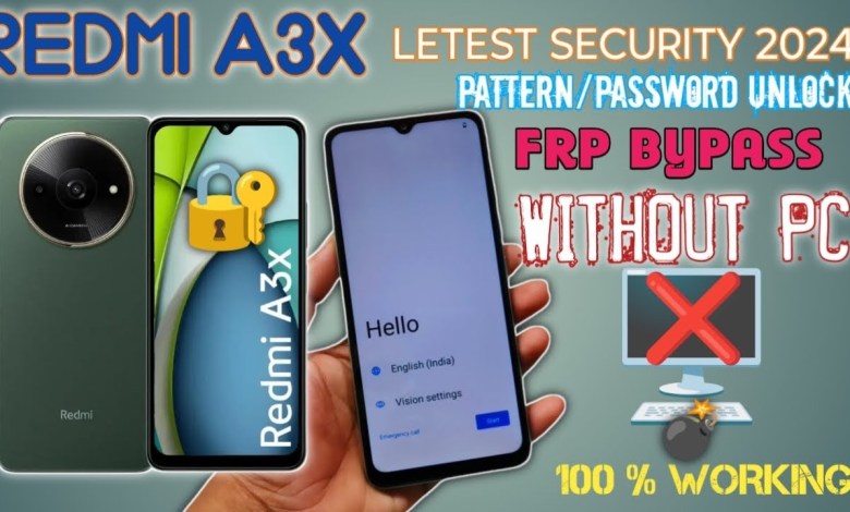 Unlock Redmi A3x Pattern! Learn How to Hard Reset and Frp Bypass with 100% Success! Unlock Redmi A3x Pattern! Learn How to Hard Reset and Frp Bypass with 100% Success!