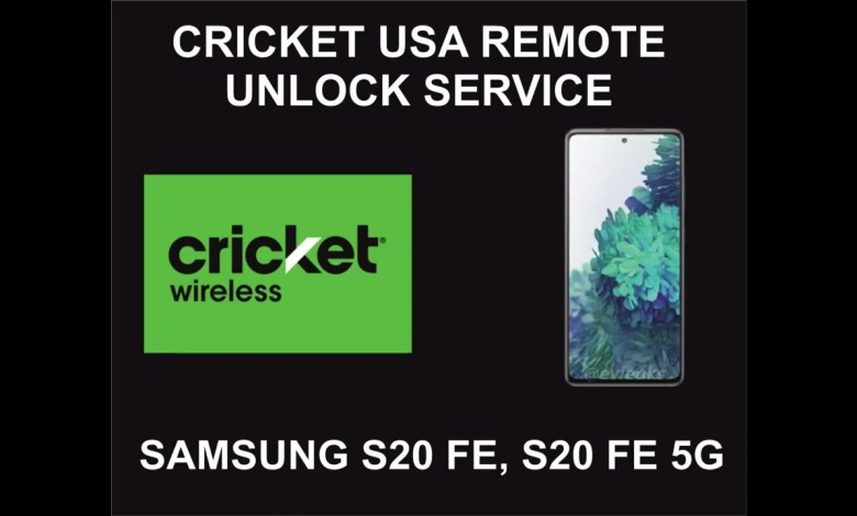 Cricket USA Remote Unlock Service, Samsung S20 FE, 5G Cricket USA Remote Unlock Service, Samsung S20 FE, 5G