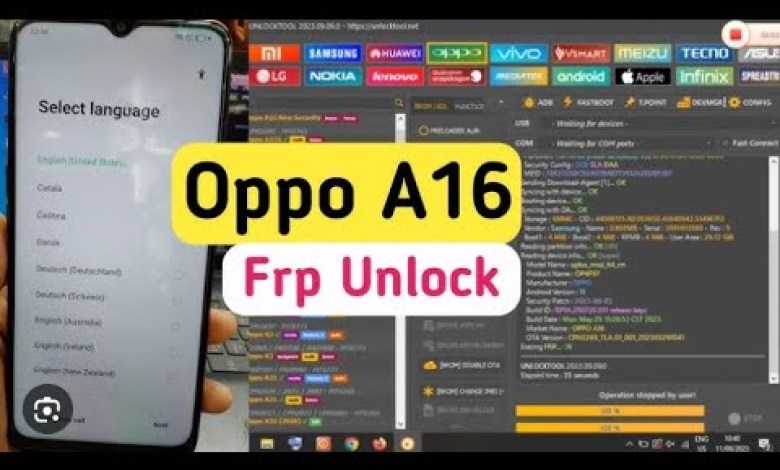 Oppo A16 | Cph2269 | Reset Frp | Pattern Unlock | Tool Oppo A16 | Cph2269 | Reset Frp | Pattern Unlock | Tool