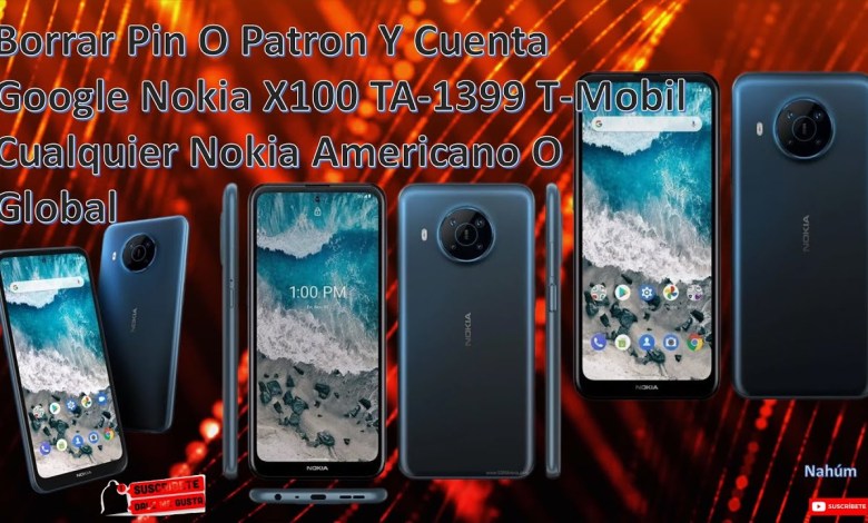 Nokia X100 TA-1399 T-Mobil Borrar Pin O Patron Y Cuenta Nokia X100 TA-1399 T-Mobil Borrar Pin O Patron Y Cuenta