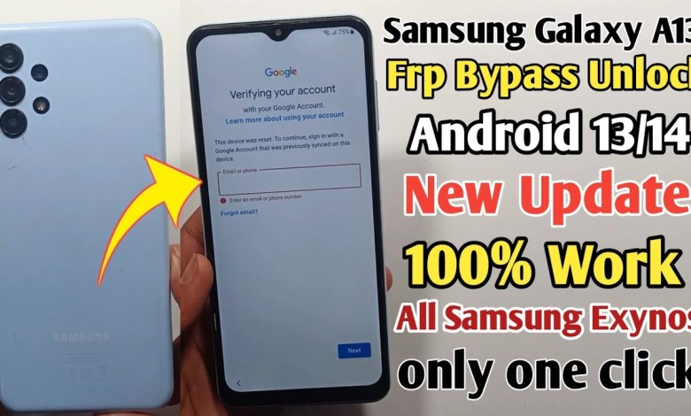 Samsung A13 FRP Bypass Android 13/14 | New Method Samsung A13 FRP Bypass Android 13/14 | New Method