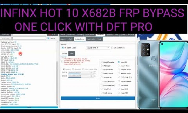 INFINX HOT 10 X682B FRP BYPASS ONE CLICK WITH DFT PRO INFINX HOT 10 X682B FRP BYPASS ONE CLICK WITH DFT PRO