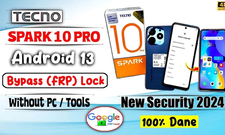 TECNO SPARK 10 PRO Android 13 Bypass Google Account TECNO SPARK 10 PRO Android 13 Bypass Google Account