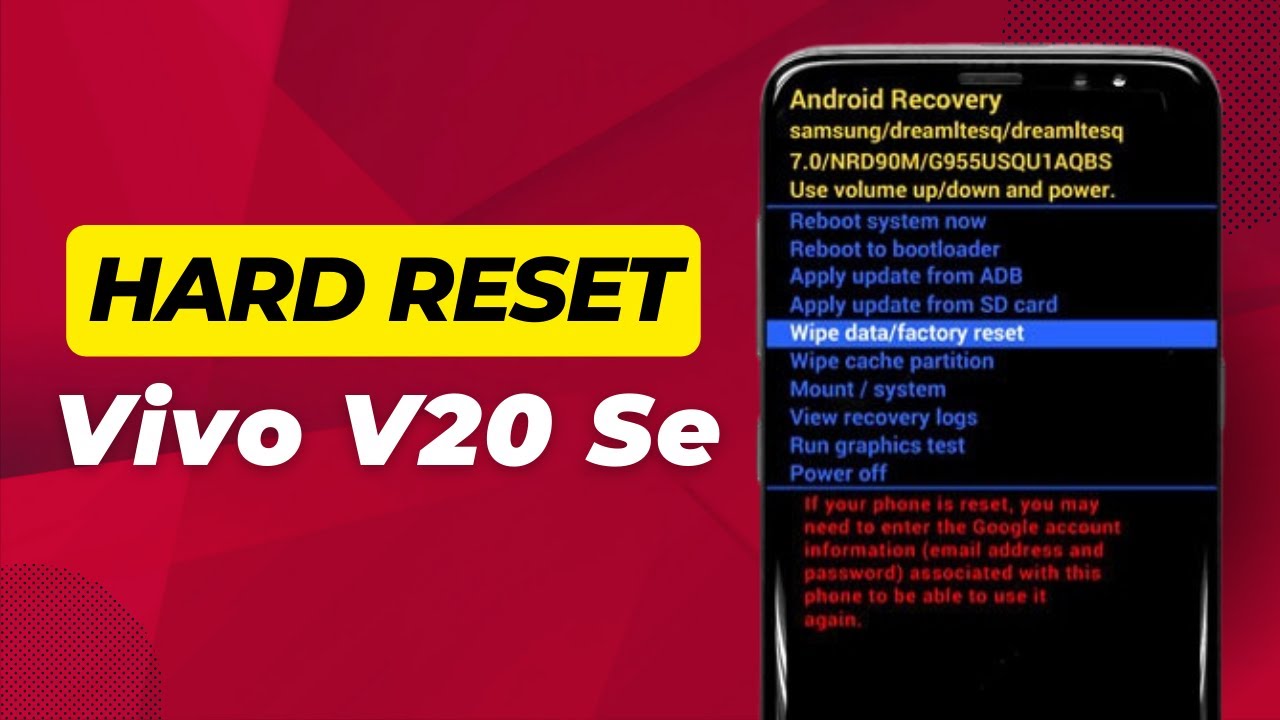 How To Reset Vivo V20 Se (Step By Step) How To Reset Vivo V20 Se (Step By Step)